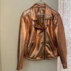 NWT Anthropologie Metallic Gold Women's Jacket